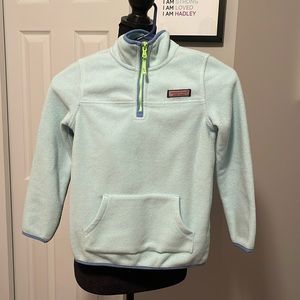 Vineyard vines pullover jacket with quarter zipper.